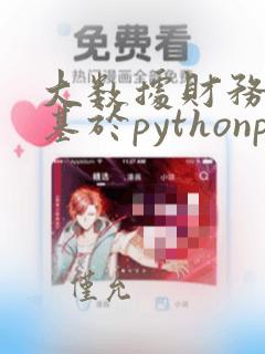 大数据财务分析基于pythonpdf