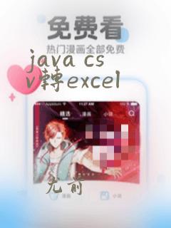 java csv转excel