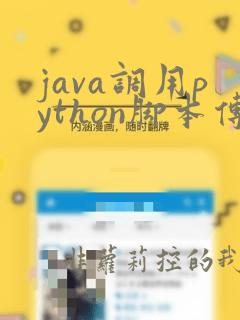 java调用python脚本传参数