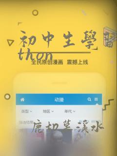 初中生学习python