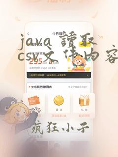 java 读取csv文件内容