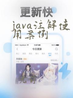 java注解使用案例