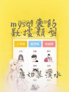 mysql表的数据类型
