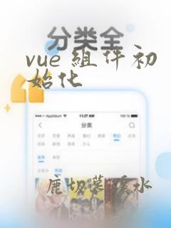 vue 组件初始化