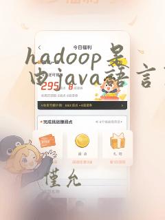 hadoop是由java语言开发的吗