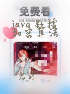 java 数据加密算法