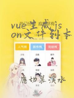 vue生成json文件到本地