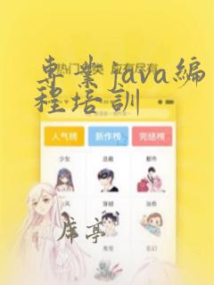 专业java编程培训
