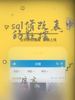 sql修改表中的数据