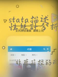 stata描述性统计分析代码
