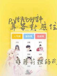 python计算各对应位乘积之和