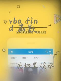 vba find 函数