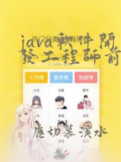 java软件开发工程师前景