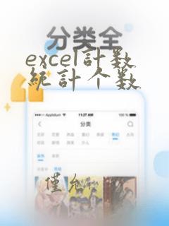 excel计数统计个数