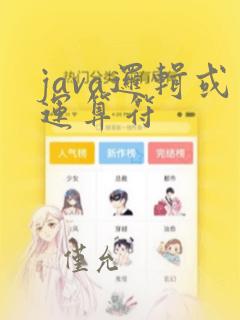 java逻辑或运算符