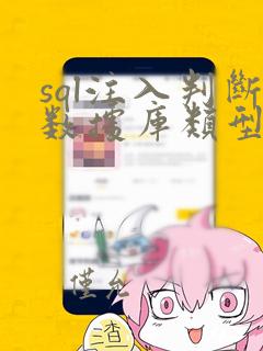 sql注入判断数据库类型