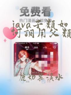 java子类如何调用父类的方法