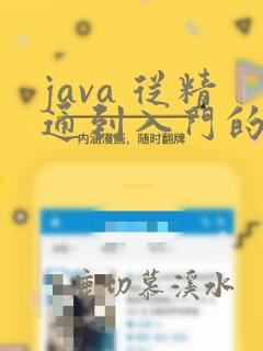 java 从精通到入门的课程视频