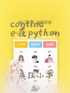 continue在python