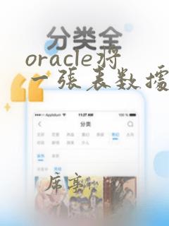 oracle将一张表数据复制到另一张表