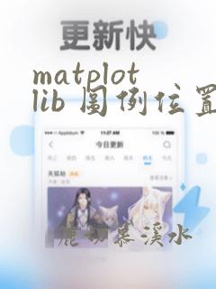 matplotlib 图例位置