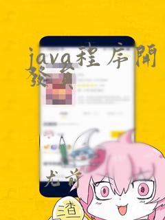java程序开发员