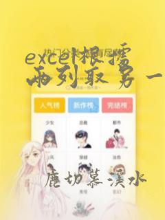 excel根据两列取另一列的数据