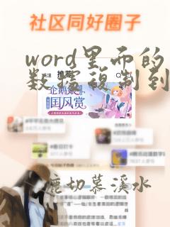 word里面的数据复制到excel表格