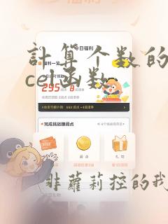 计算个数的excel函数