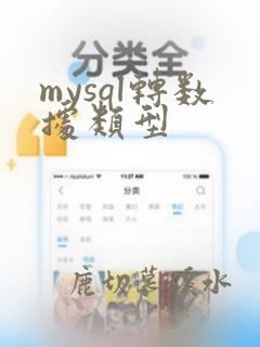 mysql转数据类型