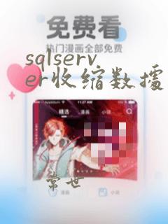 sqlserver收缩数据库