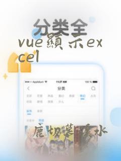 vue显示excel