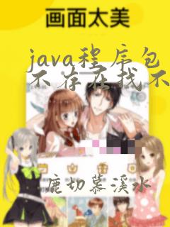 java程序包不存在找不到符号