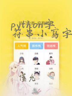 python字符串小写字母个数