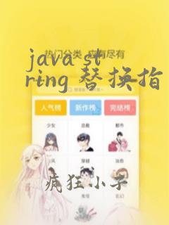 java string 替换指定字符