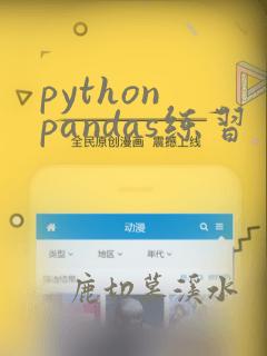 python pandas练习
