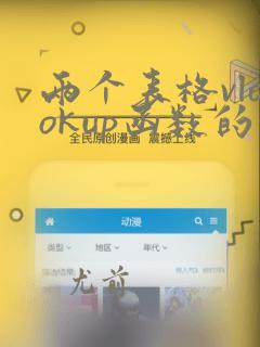 两个表格vlookup函数的使用方法及实例
