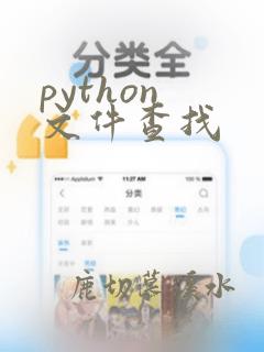 python 文件查找