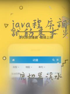 java程序调试的基本步骤