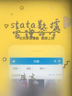stata数据处理命令