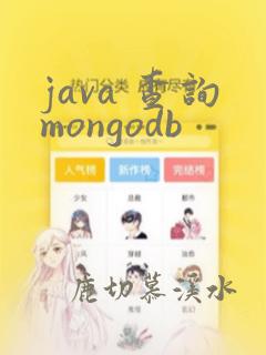 java 查询mongodb