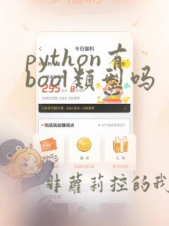 python有bool类型吗