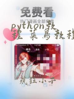 python教程 菜鸟教程