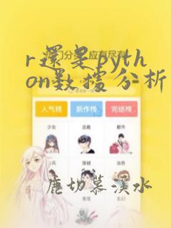 r还是python数据分析