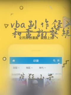 vba制作录入和查询系统