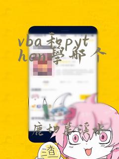 vba和python学哪个