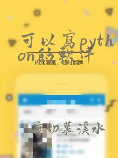 可以写python的软件