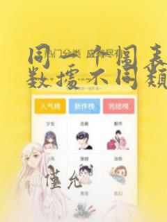 同一个图表两组数据不同类型