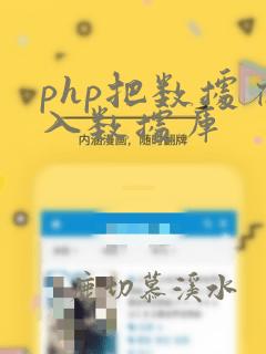 php把数据存入数据库