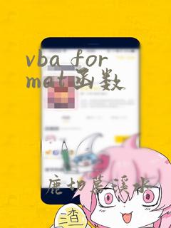 vba format函数